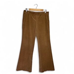 Hugo Boss Vintage Brown Wide-leg Corduroy Trousers sz 8